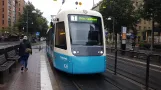 Gøteborg sporvognslinje 1 med lavgulvsledvogn 426 ved Olivedalsgatan (2020)