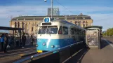 Gøteborg sporvognslinje 3 med motorvogn 805 "Sven-Erik Johansson" ved Centralstation Drottningtorget (2020)
