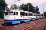 Gøteborg sporvognslinje 7 med motorvogn 840 ved Bergsjön (1995)