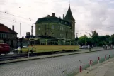Gotha sporvognslinje 2 med motorvogn 36 ved Huttenstraße (1990)