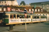 Graz sporvognslinje 4 med ledvogn 556 på Jakominiplatz (1986)
