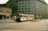 Graz sporvognslinje 6 med ledvogn 272 ved Eggenbergen Gürtel (1986)
