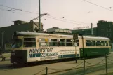 Graz sporvognslinje 6 med ledvogn 277 ved Hauptbahnhof (Europaplatz) (1986)