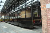Haag ledvogn 3035 på Haags Openbaar Vervoer Museum, Hoftrammm Tramrestaurant (2014)