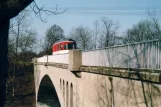Hannover Aaßenstrecke med arbejdsvogn 904 ved at krydse Zweigkanal nack Hildeheim (2004)
