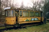 Hannover bivogn 52 udenfor Hannoversches Straßenbahn-Museum, klar til ophugning, set fra siden (2004)