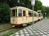 Hannover Hohenfelser Wald med bivogn 1023 ved Straßenbahn-Haltestelle (2020)