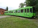 Hannover ledvogn 6129 på opstillingssporet ved Hannoversches Straßenbahn-Museum (2020)
