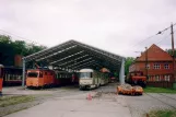 Hannover motorvogn 1008 foran Straßenbahn-Museum (2006)