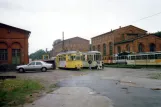 Hannover motorvogn 35 foran Straßenbahn-Museum (1993)