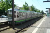 Hannover sporvognslinje 6 med ledvogn 2538 ved Kronsberg (2014)