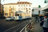 Heidelberg ekstralinje 21 med ledvogn 220 nær Bismarckplatz (2001)