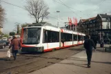 Heidelberg regionallinje 5 med lavgulvsledvogn 119 ved Bismarckplatz (1998)