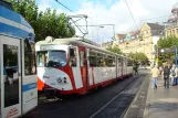 Heidelberg regionallinje 5 med ledvogn 4109 ved Bismarckplatz (2009)