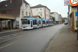 Heidelberg sporvognslinje 22 med ledvogn 3262 ved Eppelheim Rathaus (2014)
