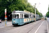Heidelberg sporvognslinje 24 med ledvogn 243 ved Jahnstraße (2003)
