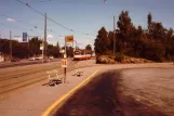 Helsingfors sporvognslinje 10 ved Brunakärr/Ruskeasuo (1980)