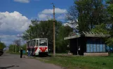 Horlivka sporvognslinje 1 med motorvogn 411 ved Chaikovska Street (2011)