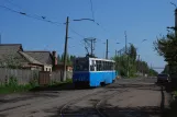 Horlivka sporvognslinje 7 med motorvogn 415 ved 245 kwartał (2011)
