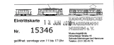 Indgangsbillet til Hannoversches Straßenbahn-Museum (HSM) (2010)