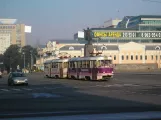 Jekaterinburg sporvognslinje 13 med motorvogn 654 på prospekt Lenina (2009)