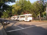 Jekaterinburg sporvognslinje 15 med motorvogn 535 på prospekt Lenina (2009)