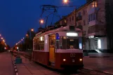 Jevpatorija sporvognslinje 3 med motorvogn 012 på Frunze street (2011)