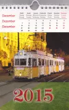Kalender: Budapest museumslinje N19 Nosztalgia med motorvogn 3873 (2011)