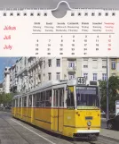 Kalender: Budapest sporvognslinje 49 med ledvogn 1309 (2012)