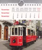 Kalender: Istanbul Nostalgilinje T2 med motorvogn 223 (2012)