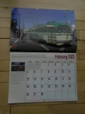 Kalender: San Francisco F-Market & Wharves med motorvogn 1040 ved Fisherman's Wharf (2023)