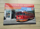 Kalender: San Francisco F-Market & Wharves med motorvogn 1061  (2023)