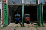 Kaliningrad ledvogn 443 remisen Tramvaynoye Depo (2012)