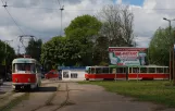 Kaliningrad sporvognslinje 3 med motorvogn 525 ved Basseynaya (2012)