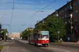 Kaliningrad sporvognslinje 5 med ledvogn 405 på Ulitsa Bagrationa (2012)