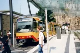 Karlsruhe regionallinje S41 i Heilbronn med lavgulvsledvogn 861 ved Heilbronn Hbf/Willy-Brandt-Pl. (2003)