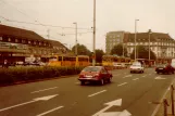Karlsruhe sporvognslinje 7 på Bahnhofplatz (1982)