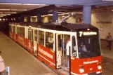 Kassel sporvognslinje 7 med ledvogn 407 ved Hauptbahnhof (1988)