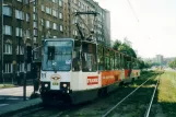 Katowice sporvognslinje T11 med motorvogn 659 på aleja Korfantego (2004)