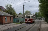 Kharkiv turistlinje A med museumsvogn 055 på Byrona Avenue (2011)