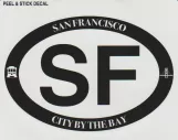 Klistermærke: Peel & Stick Decal San Francisco
 (2013)