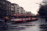 Köln sporvognslinje 1 med ledvogn 3778 på Neumarkt (1988)