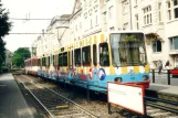 Köln sporvognslinje 17 med ledvogn 2233 ved Ubierring (2002)