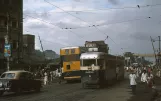 Kolkata sporvognslinje 3 ved Belgatchia (1980)