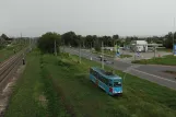 Konstantinovka sporvognslinje 4 med motorvogn 002 Oleksy Tykhoho Street (2012)