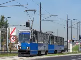 Kraków ekstralinje 34 med motorvogn 732 på Pawia (2007)