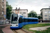 Kraków sporvognslinje 24 med lavgulvsledvogn 2017 ved Bronowice (2004)