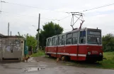 Kramatorsk sporvognslinje 3 med motorvogn 0055 ved Biłomorśka (2012)
