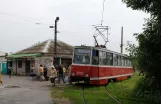 Kramatorsk sporvognslinje 3 med motorvogn 0055 ved Biłomorśka set forfra (2012)