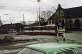 Krefeld ekstraregionallinje U76  foran Hauptbahnhof (1988)